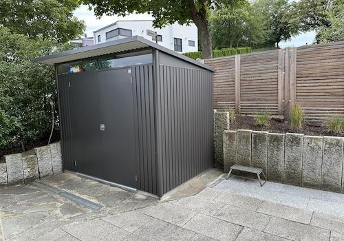 Gartenhütte als Stauraum