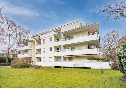 Blick vom Garten auf ETW