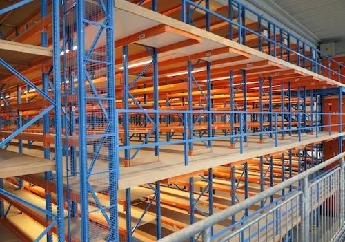 Picklager: 4 Etagen á 4 Böden