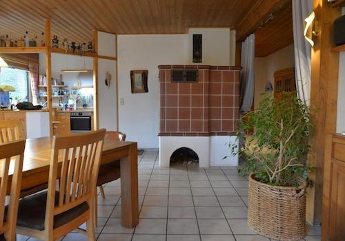 Kachelofen im Wohnbereich