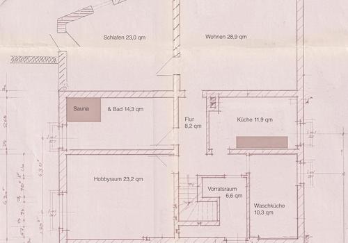 Grundriss Souterrain