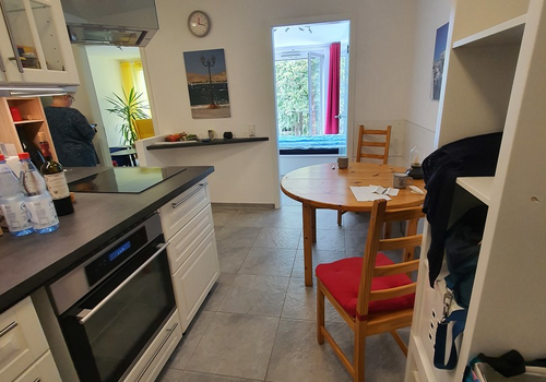 Küche, Blick zum Park