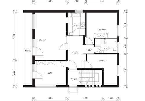 Grundriss Obergeschoss