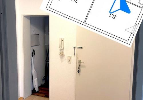 Flur, Abstellkammer v. WZ aus