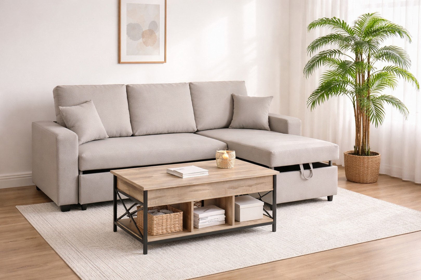 Sofa mit Couchtisch lt. Bild