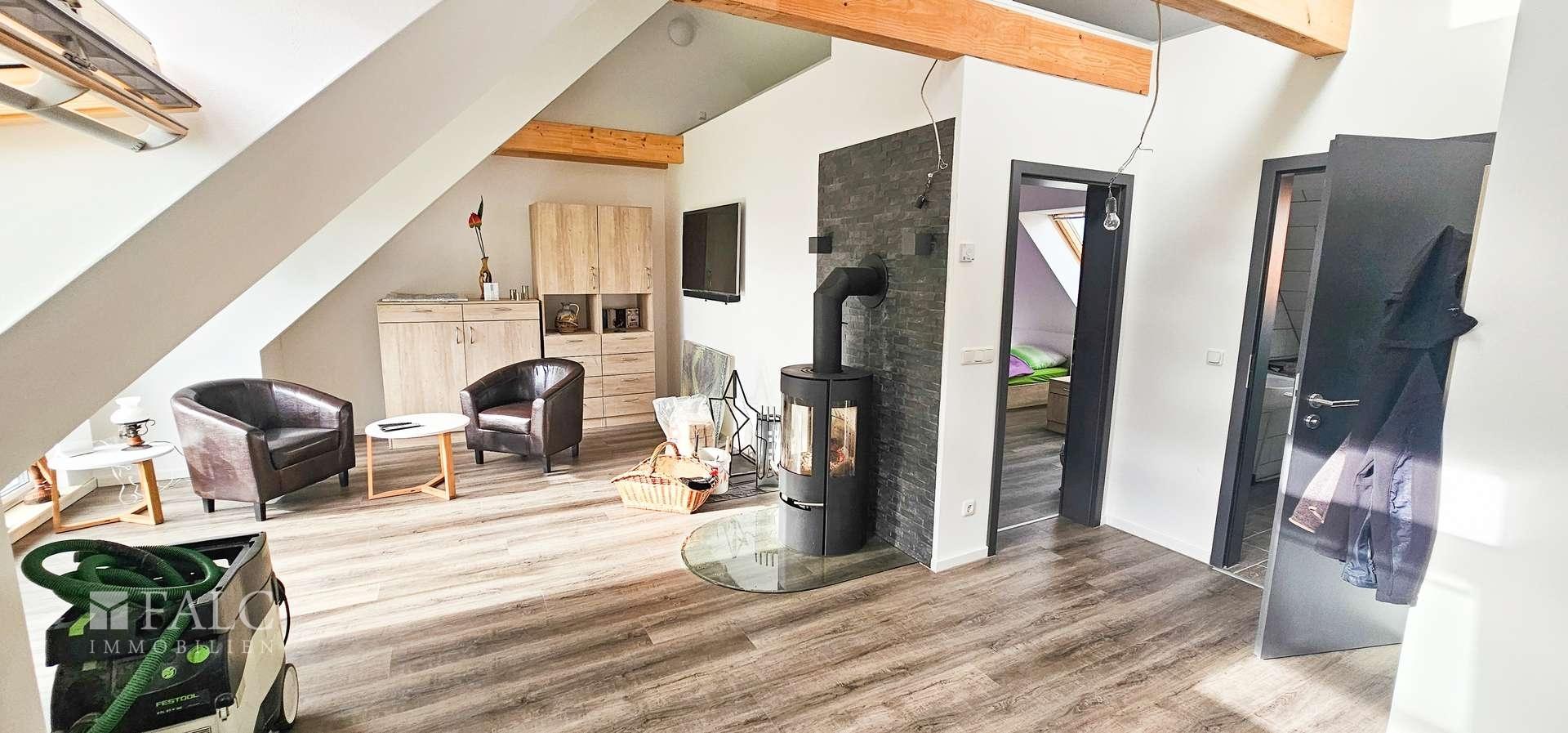 Wohnbereich im Dachgeschoss 