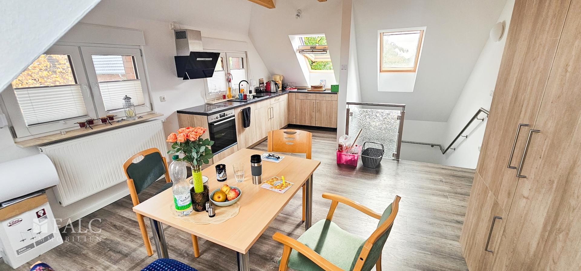 Küche im Dachgeschoss