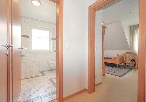 Eingang Schlafzimmer und Bad