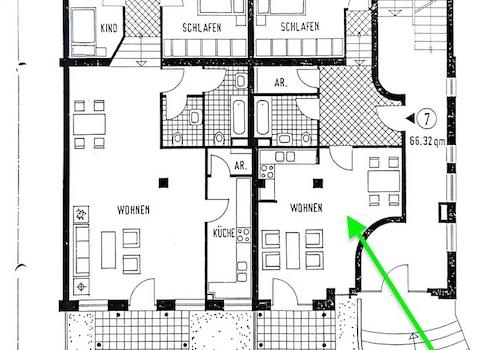 Grundriss Wohnung Nr. 7