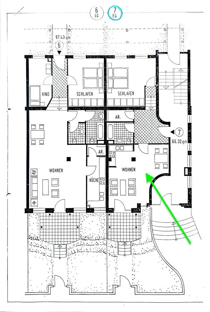 Grundriss Wohnung Nr. 7