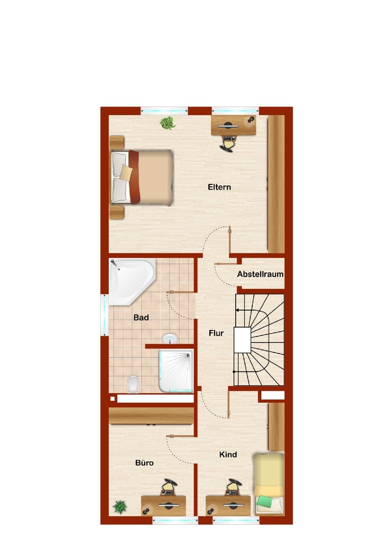 Grundriss Obergeschoss