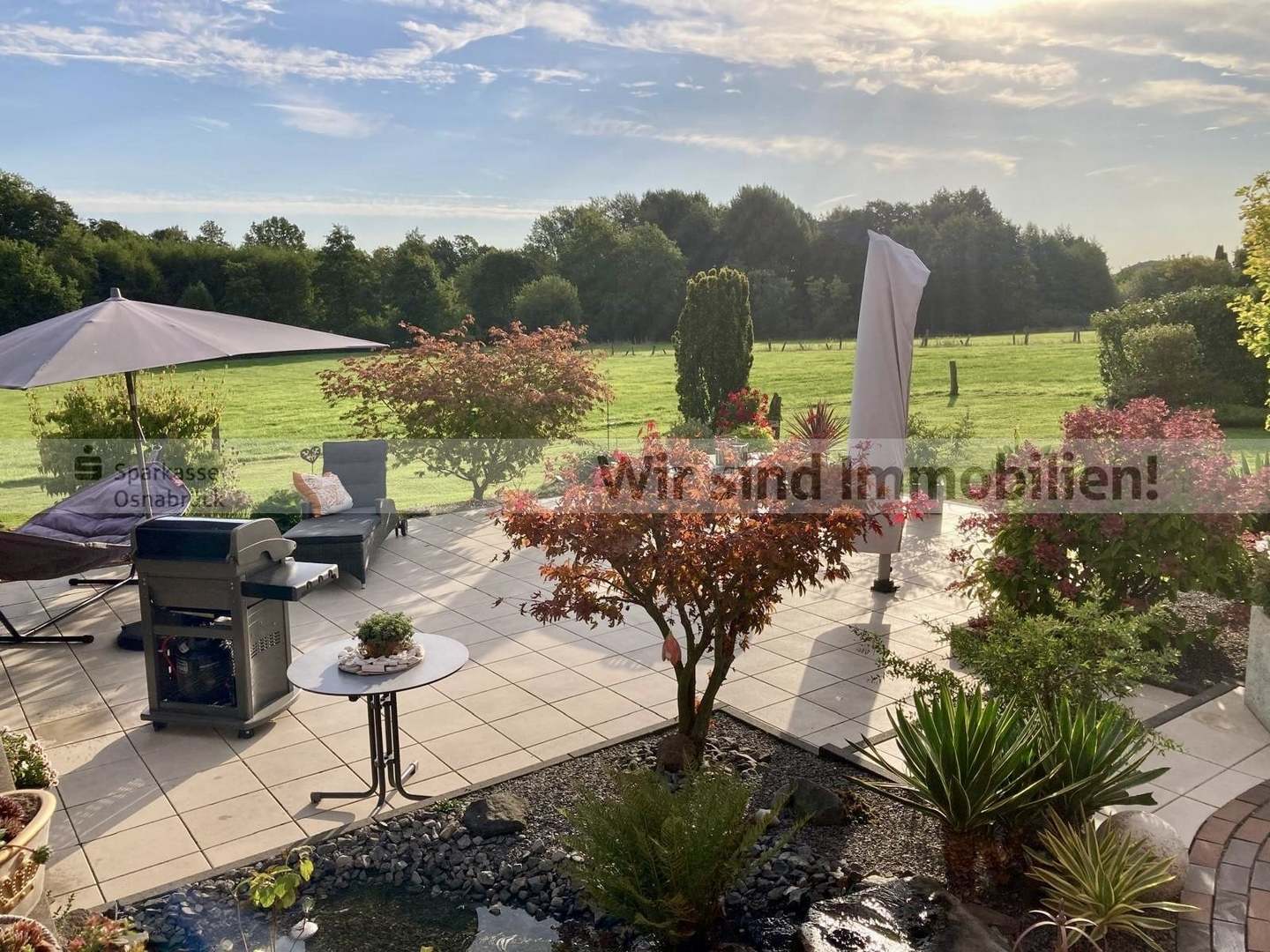 Blick auf die Terrasse