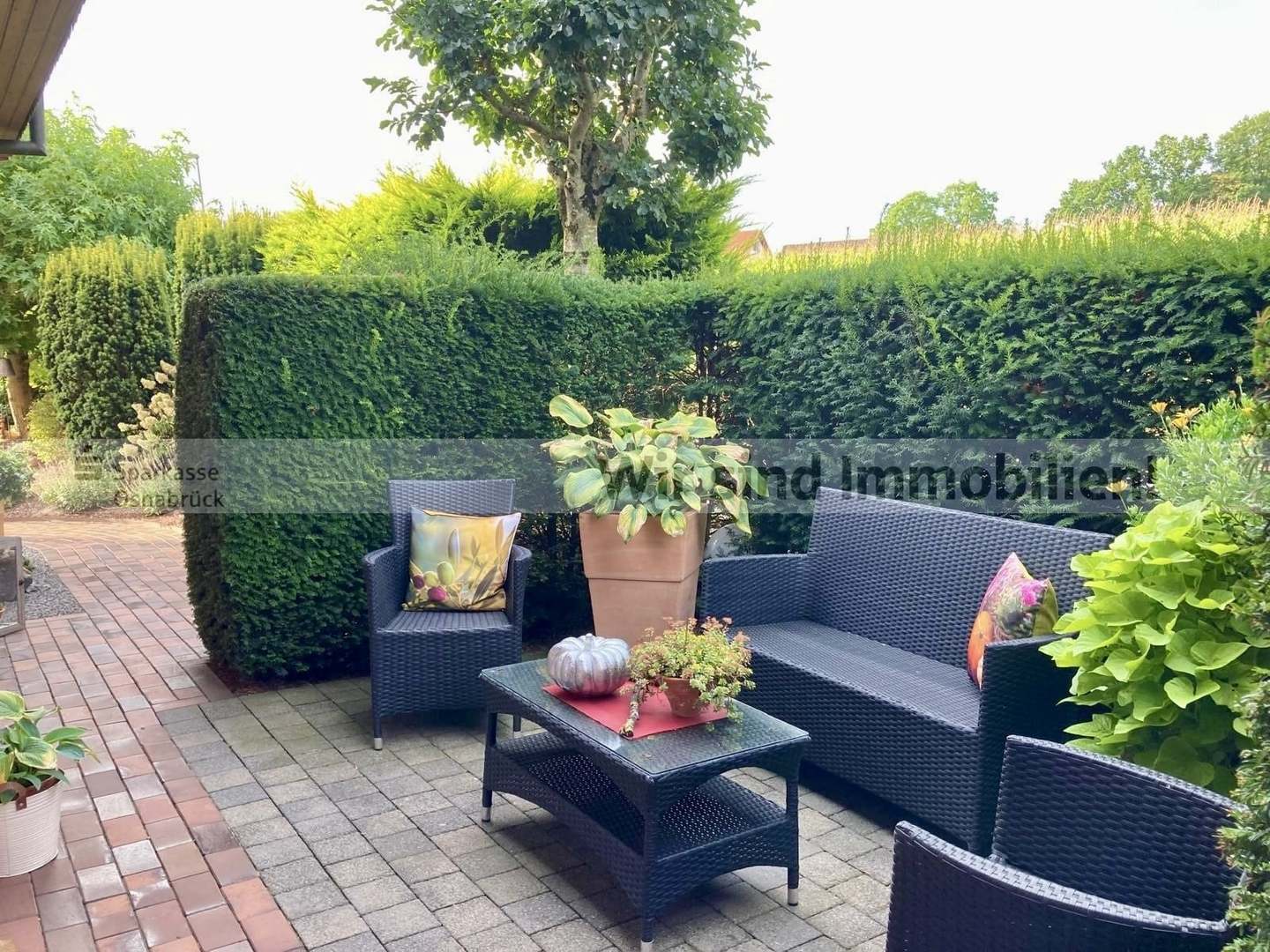 Geschützte Sitzecke