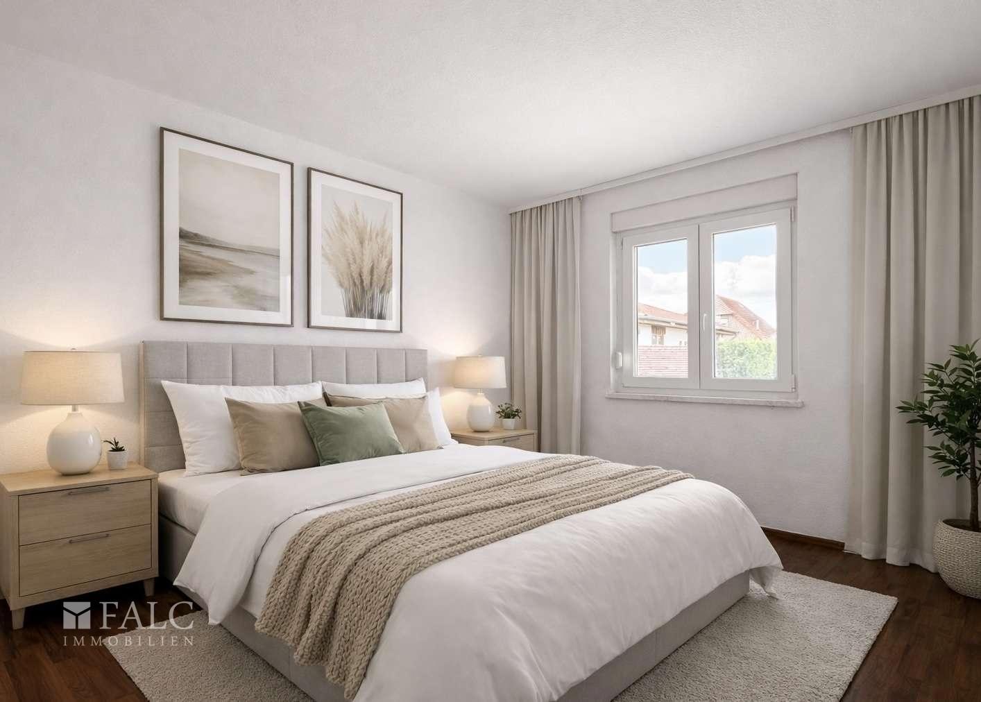 Schlafzimmer Einliegerwohnung (Einrichtung digital)