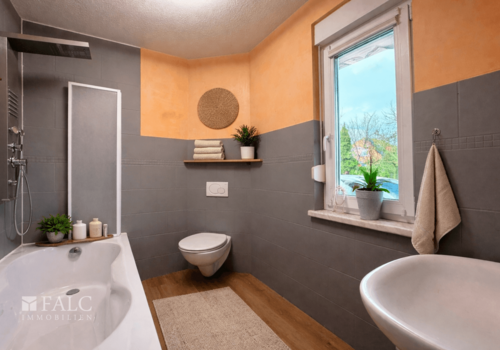 Badezimmer Einliegerwohnung (Einrichtung digital)