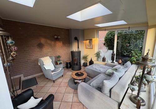 Wintergarten mit Pelletofen