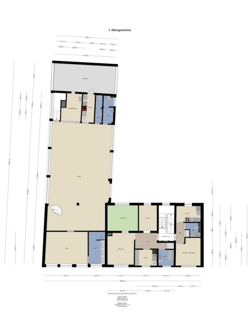 Grundriss 1 Obergeschoss