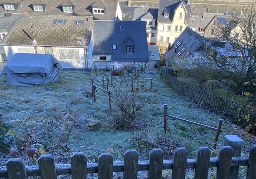 Blick vom Gartenhaus