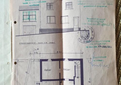 Grundriss Umbau 1964