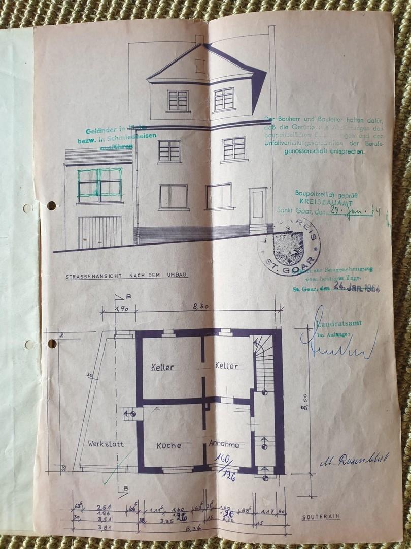Grundriss Umbau 1964