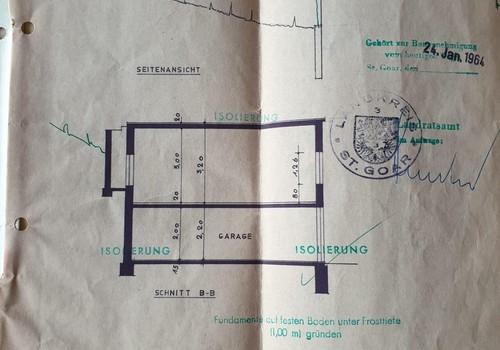 Grundriss Umbau 1964