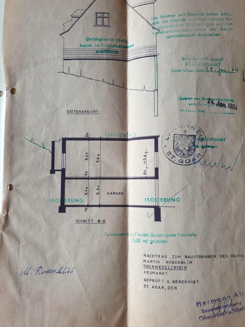 Grundriss Umbau 1964