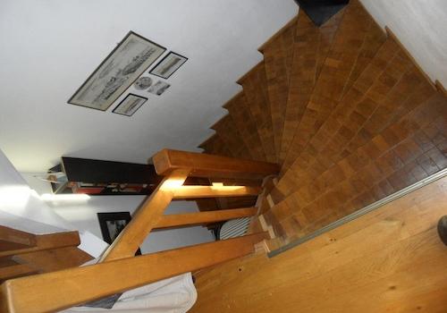 Treppe 1.OG-EG in Eiche