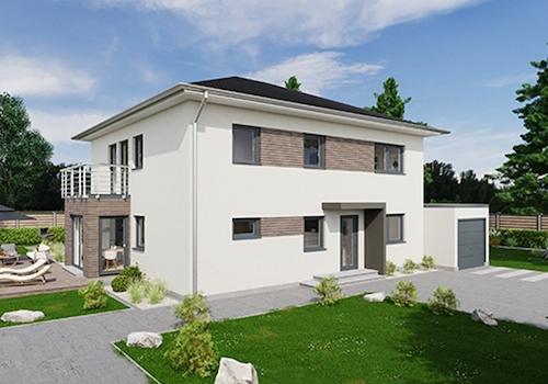 Gestaltungsbeispiel Front mit Walmdach