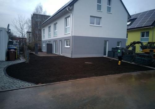 Foto Bauzeit vor Bau Terrasse