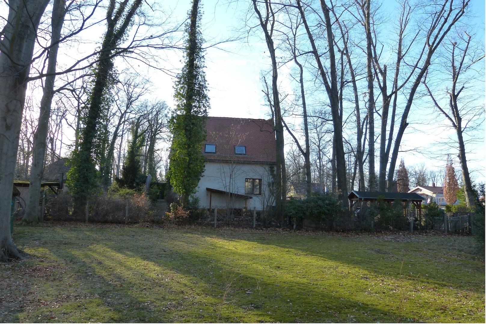 Blick über das westliche, unbebaute Teilgrundstück