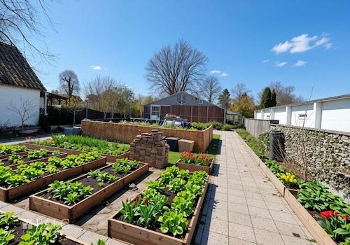 ...un so könnte der Garten in Zukunft aussehen.