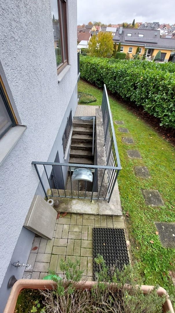 Außenzugang zum Lagerraum UG