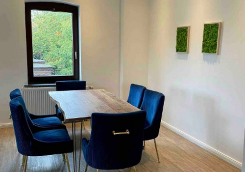 Essbereich im Wohnzimmer