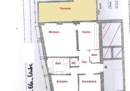 EG li aus Frontansicht Straße