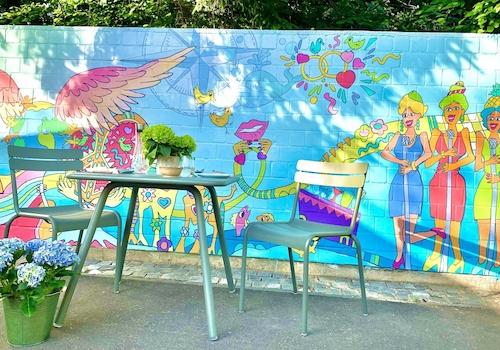 Wandmalerei Sommerterrasse