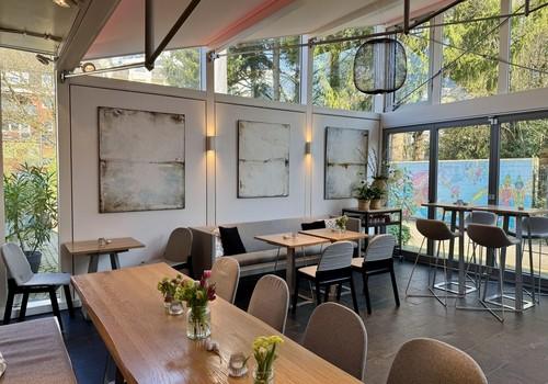 Gartensalon Blick Außenbereich