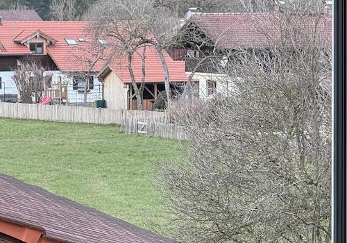 Blick aus dem Schlafzimmer