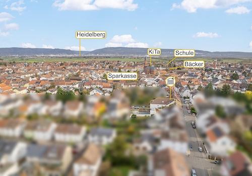 Blick in Richtung Heidelberg