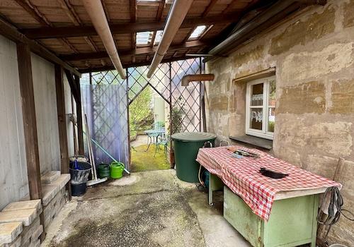 Garten überdachter Bereich