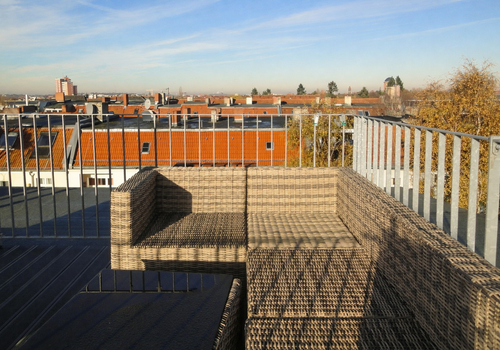 obere Dachterrasse Ri. W