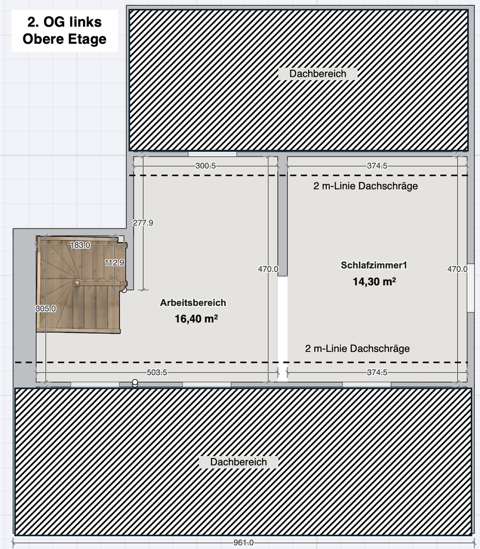 Grundriss Obere Etage