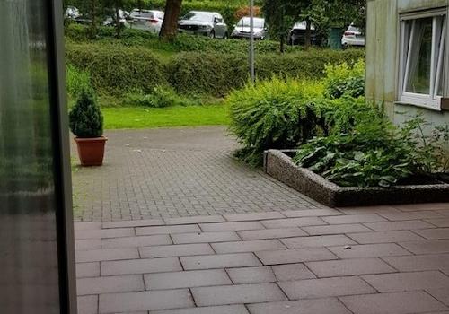 Blick aus Hauseingang