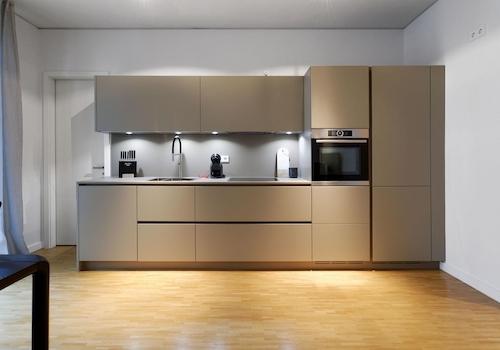 FENIX-Designerküche Champagner