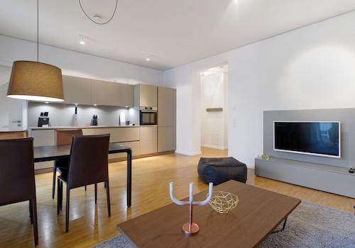 Offene Wohnküche vom Eingang