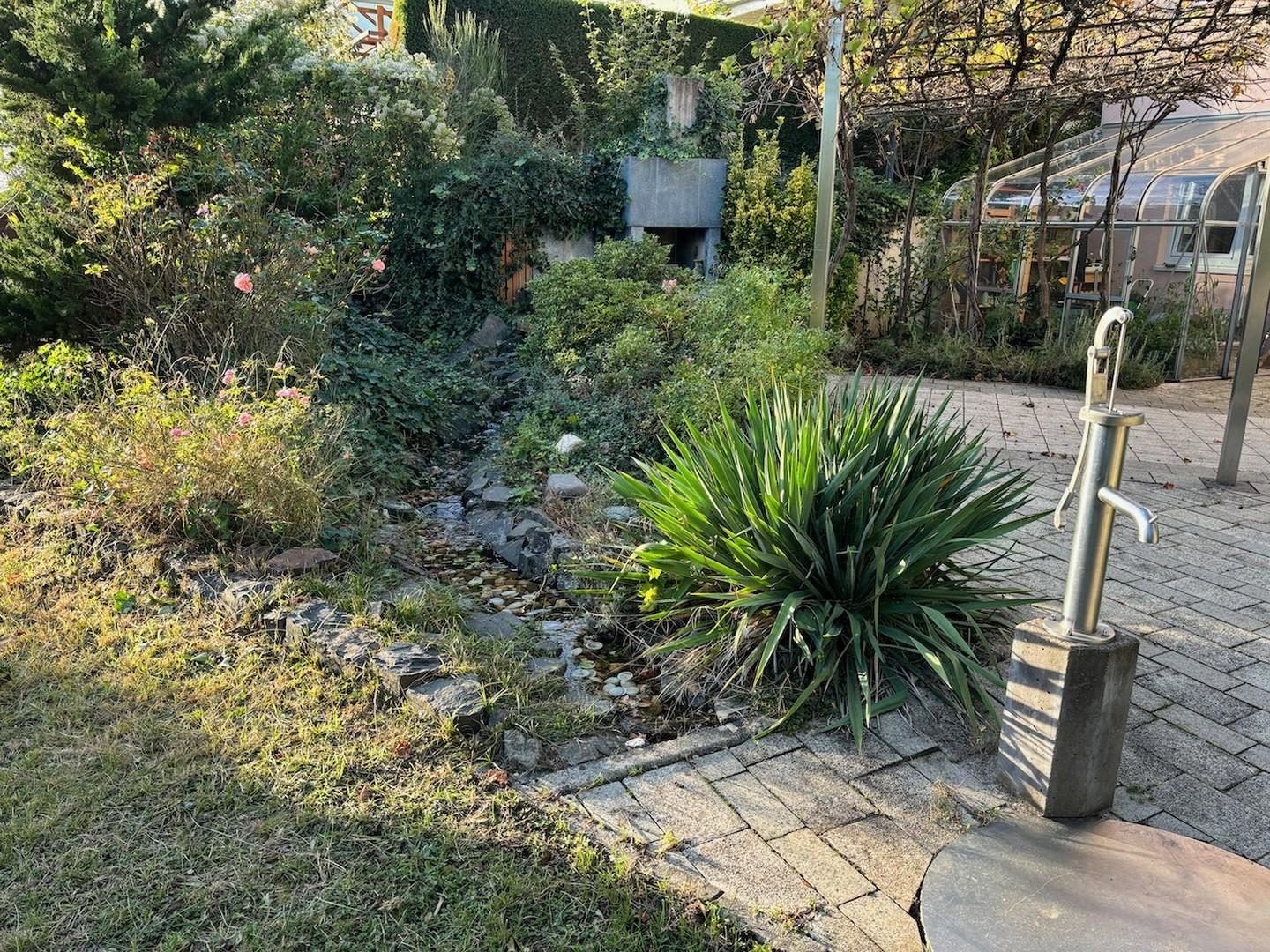 Zierfluss mit Zisterne