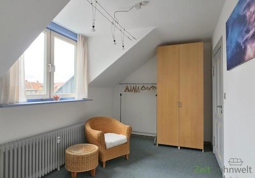 Blick ins Schlafzimmer