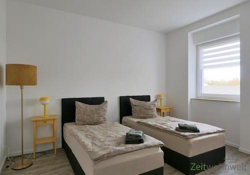 Blick ins Schlafzimmer