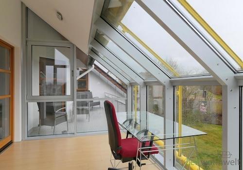 Arbeitsplatz zum Garten