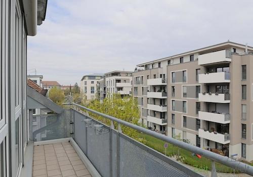 Balkonausblick im April