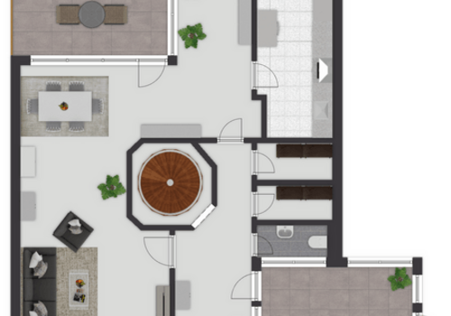 Grundriss untere Ebene